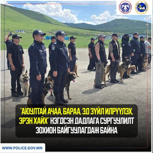 Албаны нохойн албадын нэгдсэн дадлага, сургуулилт боллоо